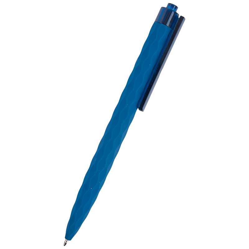 An official FIFA Museum Merchandise chic ballpoint pen, featuring a captivating deep blue color and an alluringly irregular surface texture.