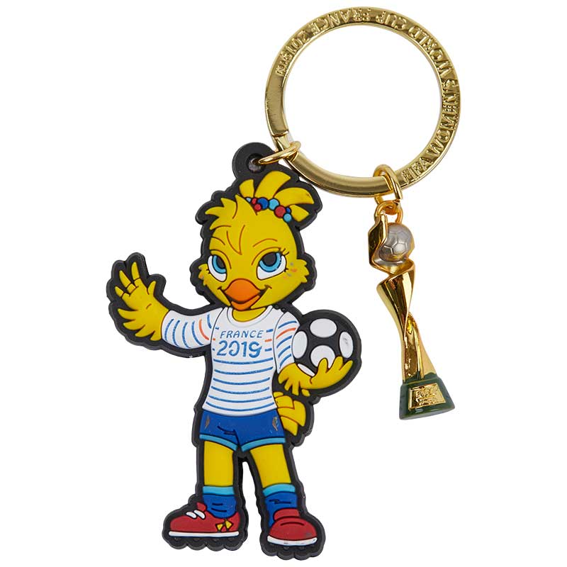 Prove your passion for the history of football by carrying a classic PVC FIFA Women's World Cup 2019 mascot keyring.