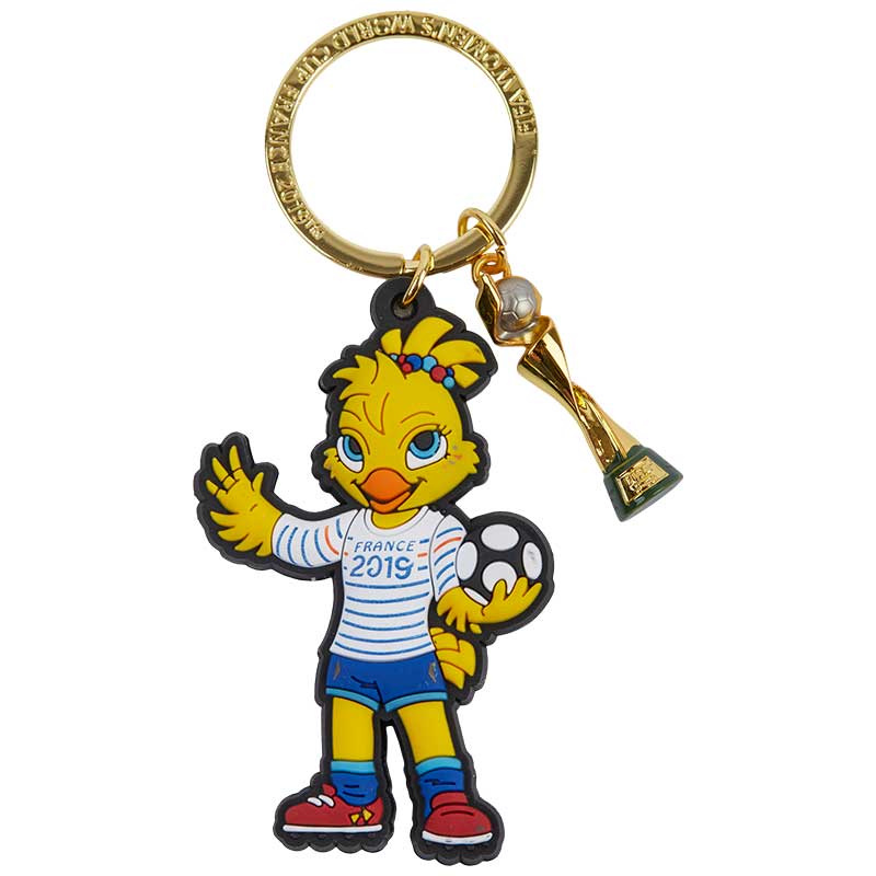 A Keyring with the beloved Mascot Ettie and the FIFA Women's World Cup Trophy, commemorating the tournament celebrated in France 2019.